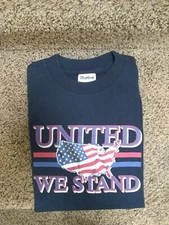 United We Stand Size Medium Unisex Tee Shirt Murina 100% Cotton