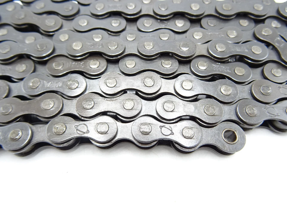 TAYA 410 1/2" x 1/8" Single Speed Bike Chain 114 Links & Connector BMX Black M8 - Image 3 of 4