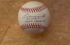 LIVAN HERNANDEZ MVP 1997 WS  SIGNED AUTOGRAPHED M.L. BASEBALL BECKETT AUTH