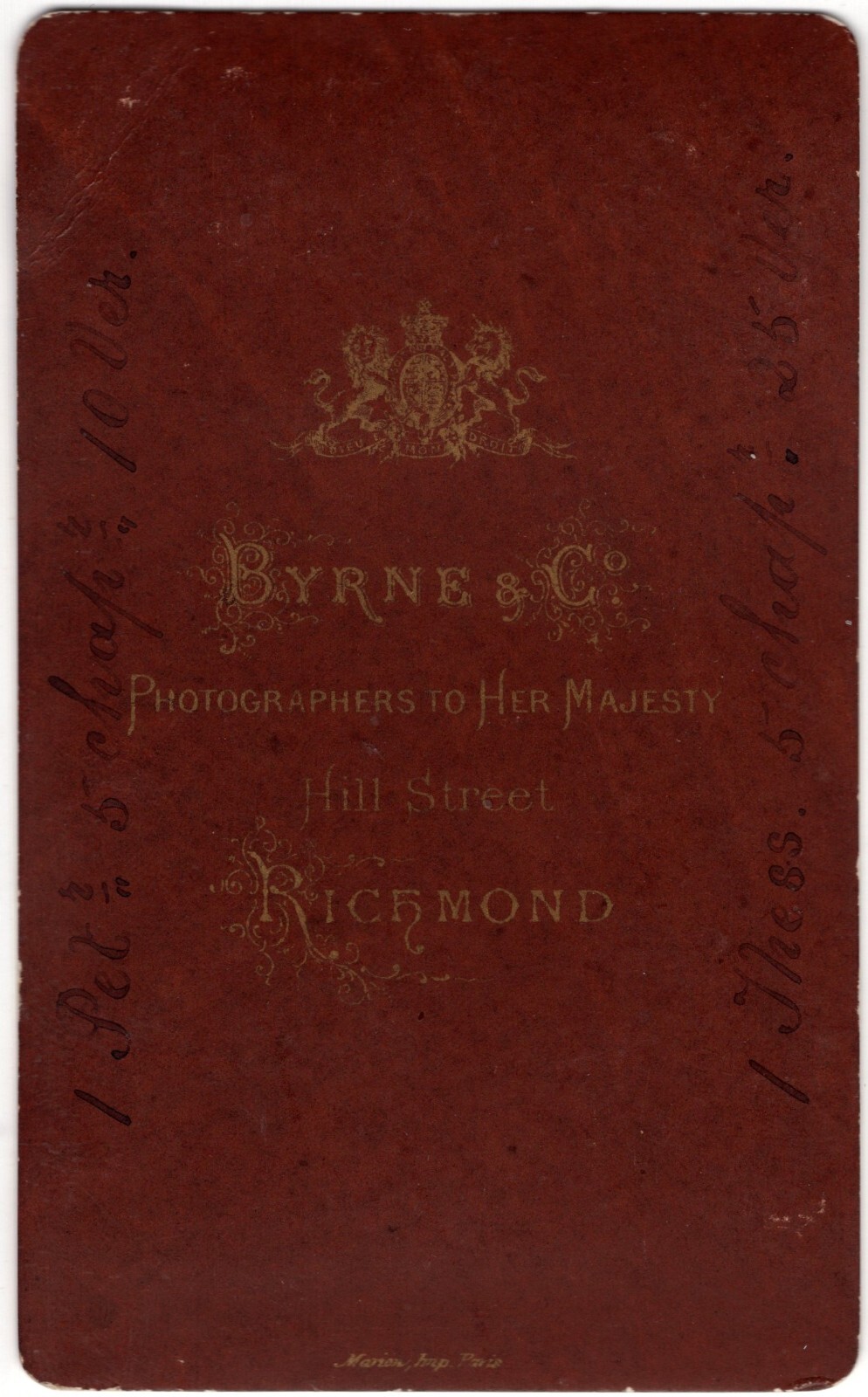 CIRCA 1880s CDV RARE! ALBINO MAN IN SUIT PASTOR? BYRNE RICHMOND VIRGINIA — additional view