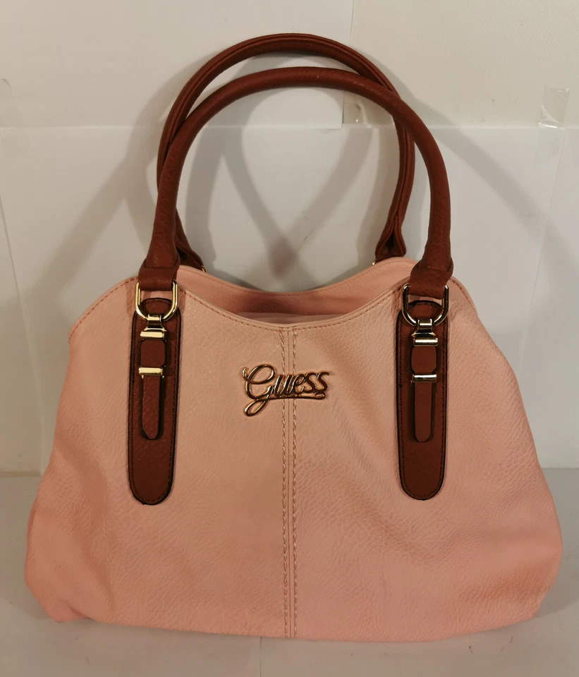ANCIEN SAC A MAIN GUESS – ROSE - VINTAGE PURSE HANDBAG - Photo 2/4