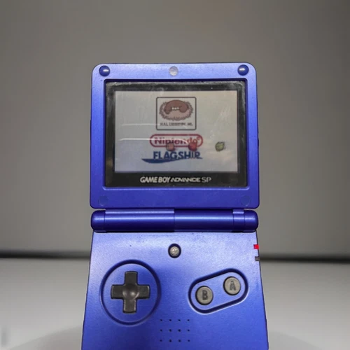 Nintendo Game Boy Advance SP AGS-001 - Cobalt Blue - Backlit - Works Perfectly