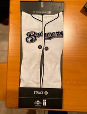 STANCE MLB Milwaukee Brewers Socks Home Jersey Large 9-12 NWT