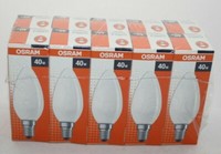 10X Osram Kerze Classic B Matt E14/SES 40W Dimmbar GlüHlampe -Kein LED!(10306)