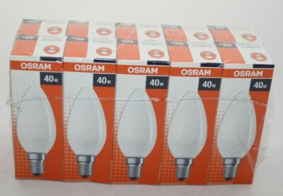 10x Osram Kerze Classic B MATT E14/SES 40W DIMMBAR Glühlampe -kein LED!(10306)