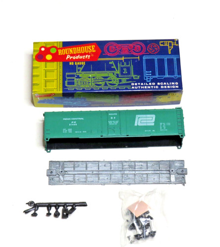 KIT ROUNDHOUSE HO ENCHUFE PUERTA 50' CAJA COCHE VERDE PENN CENTRAL PC 21068 L-1030 | Zustand: Used