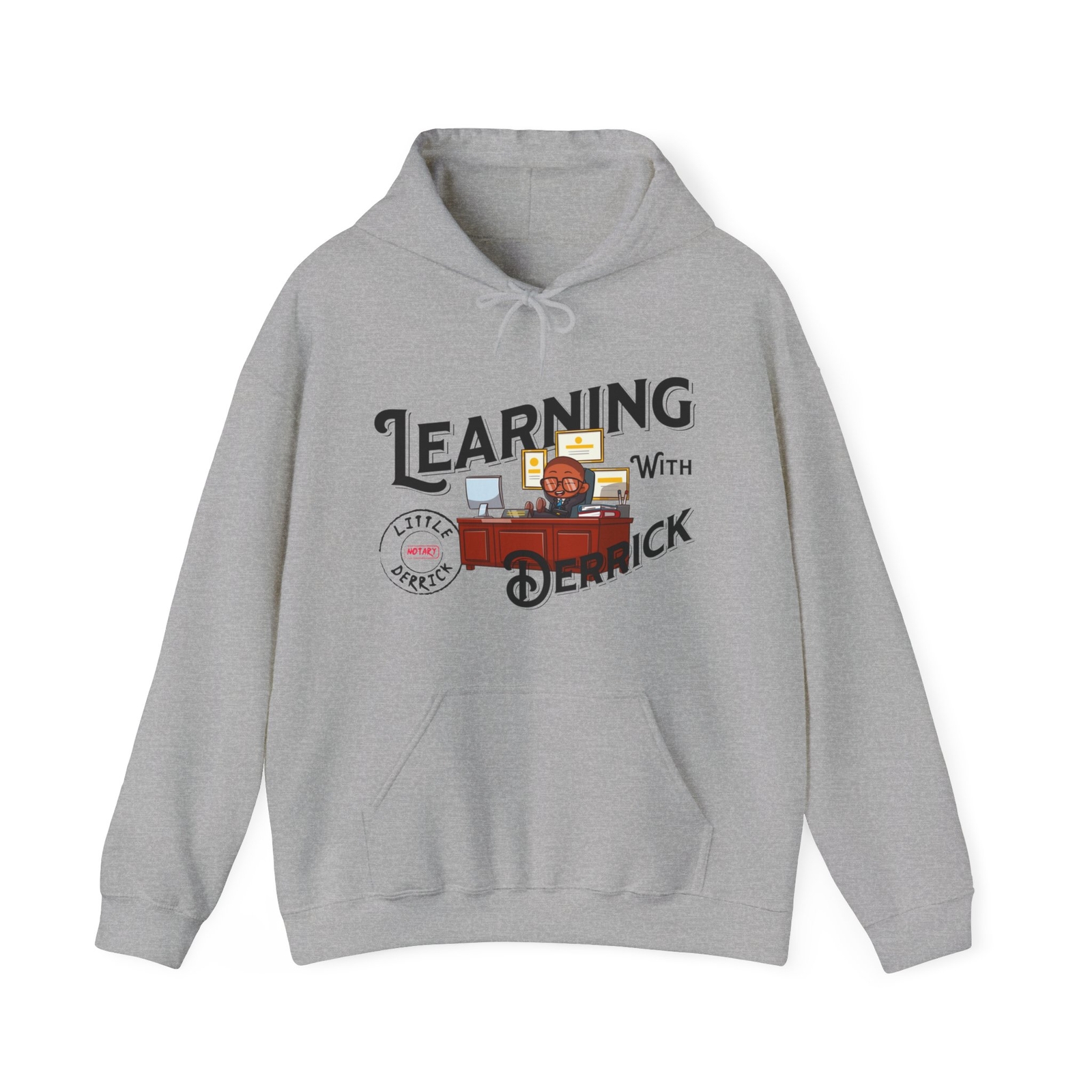 Derrick Unisex Heavy Blend Hooded Sweatshirt for Learning Enthusiasts-image