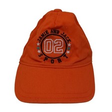 Janie  Jack Toddler Stretchy Hat Orange Size 2T to 3 Embroidered Logo
