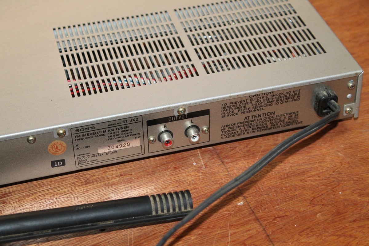Vintage SONY ST-JX2 AM FM Stereo Tuner | eBay