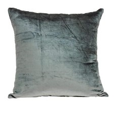 20 X 7 X 20 Transitional Charcoal Solid Pillow Cover With Poly Insert