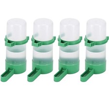 4pcs Bird Water Feeder Plastic Drinker Feeder Water Clip For Parrots Budgie Cock