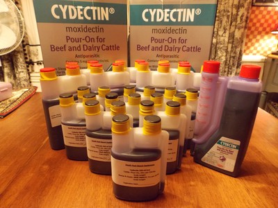 Cydectin cattle pour-on dewormer 250 ml /cc Current ...