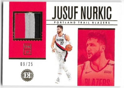 2018-19 Panini Encased Jusuf Nurkic 09/25 Materials Prime #M-JN