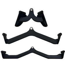 3PCS LAT Pulldown Bar Cable Machine Attachment Back Tricep Bar Strength Training