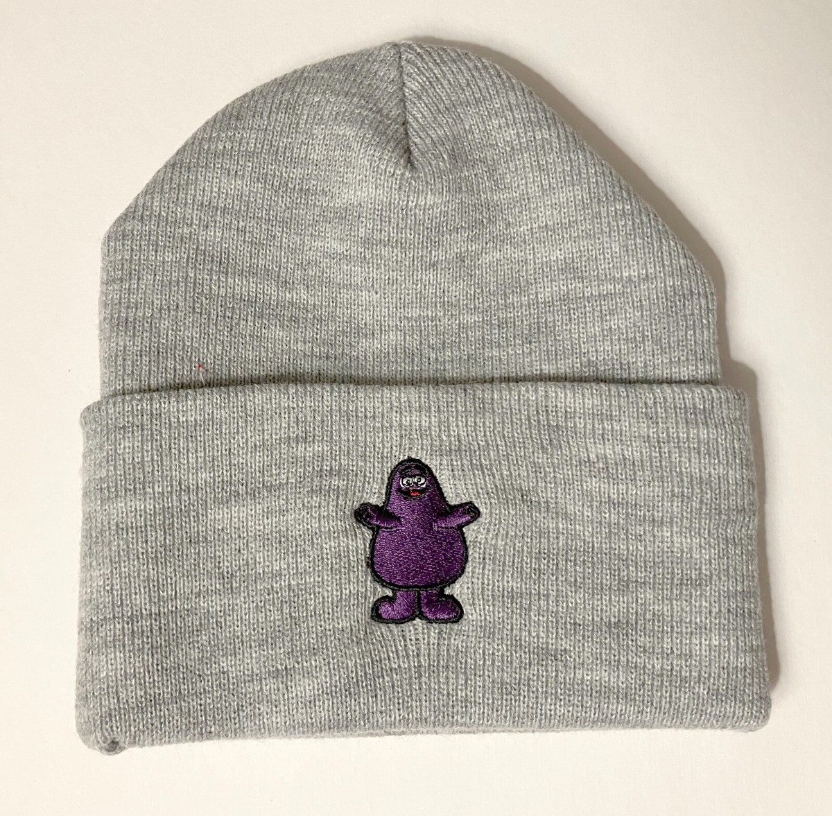 帽子 Archives.00s2way Gray FairyGrunge Beanie McDonald's Grimace Gray Knit Beanie Hat Cap - DISCONTINUED | eBay