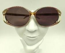Vintage Faberge 24 Pink Gold Oval Butterfly Sunglasses FRAMES ONLY