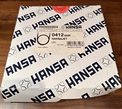 Hansa HansaJet Shower Hose 04120200 0202296452 2m Chrome Made In Germany