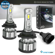 Syneticusa 9006 HB4 LED Headlight Fog Light Conversion Kit Low Beam 6000K White