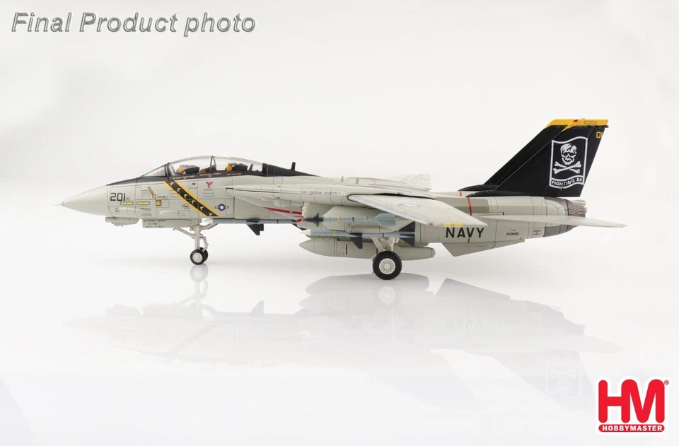 F-14A Tomcat USN VF-84 Jolly Rogers, op. Desert Storm, Hobby Master 1:72 HA5241 - Immagine 4 di 4