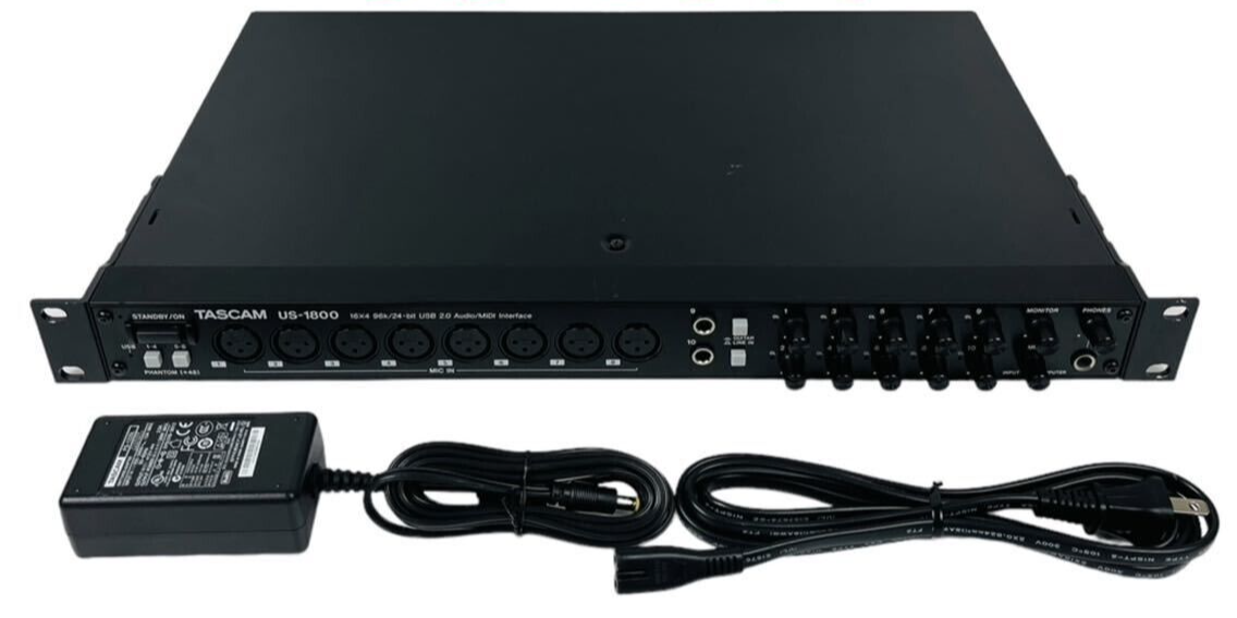 Tascam US1800 Analog Recording Interface w/ Power Supply Tested eBay