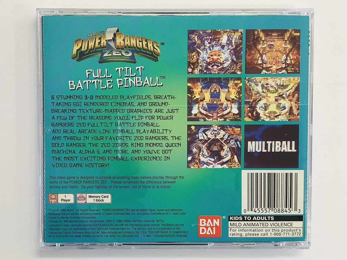 スポーツゲーム(野球盤等) 70s Pinball Power Rangers Zeo: Full Tilt Battle Pinball (Sony