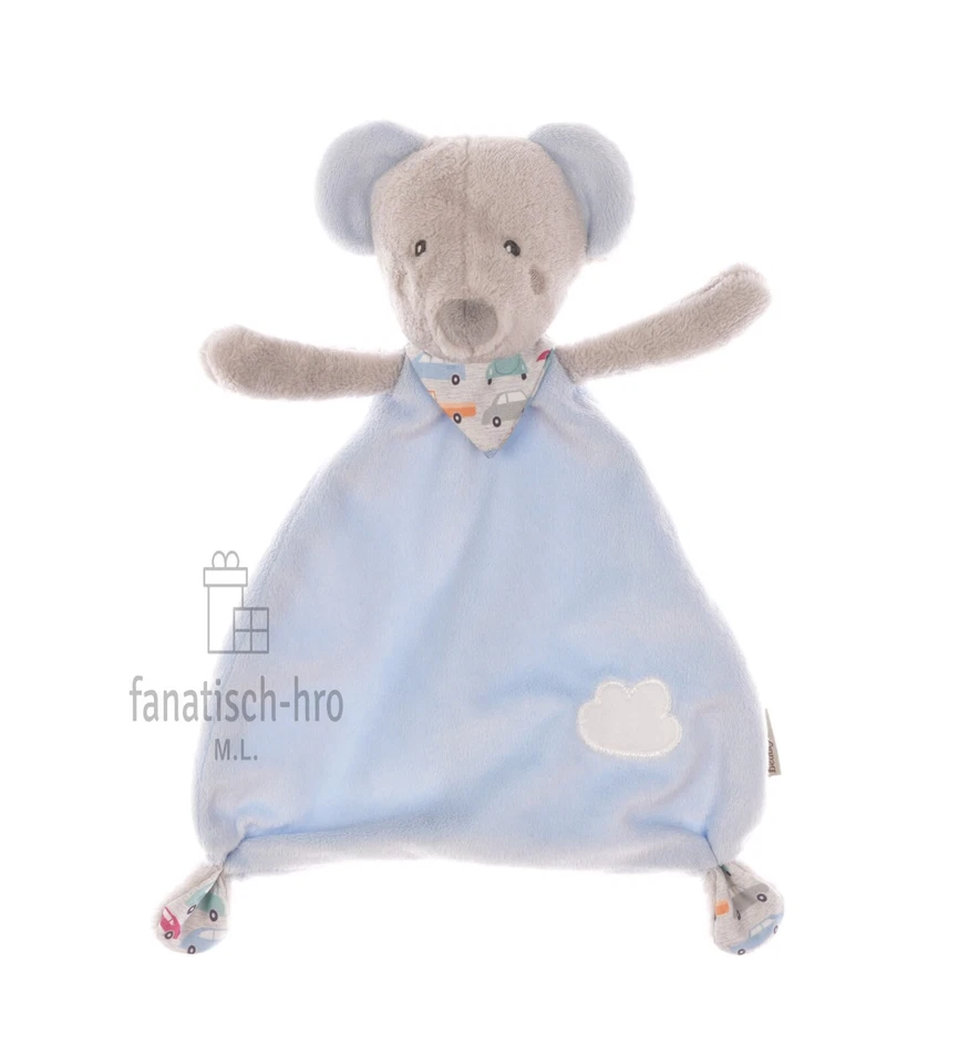 Beauty Baby Schmusetuch Maus blau Kuscheltuch Schnuffeltuch Wolke Müller Fehn