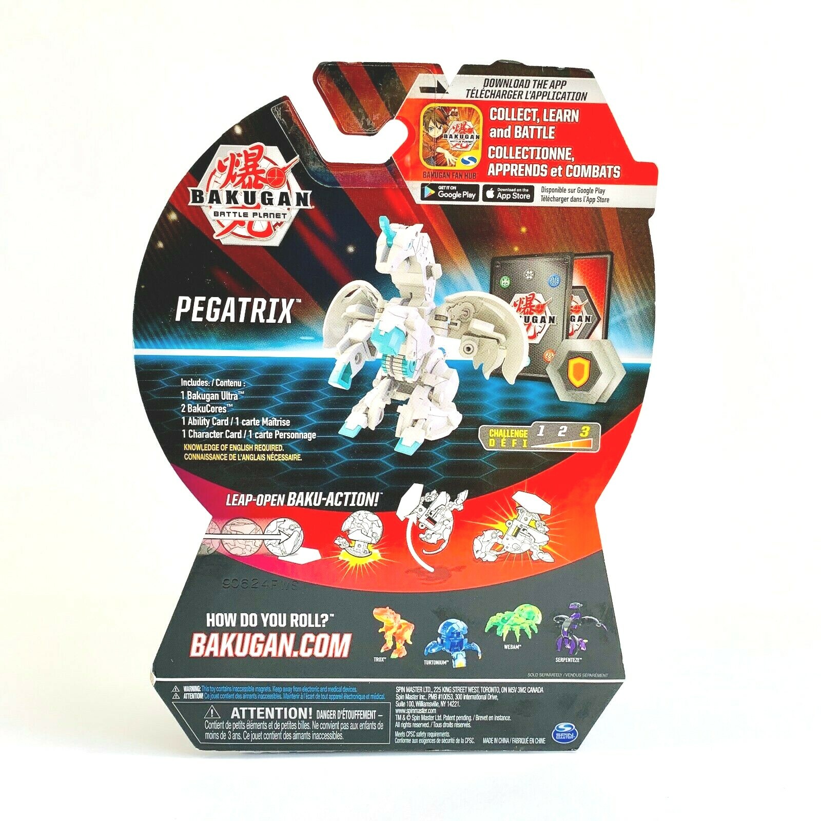 Pygatrix Monkey Bakugan Ultra Pegatrix 3-inch Tall Collectible Transforming Creature ...