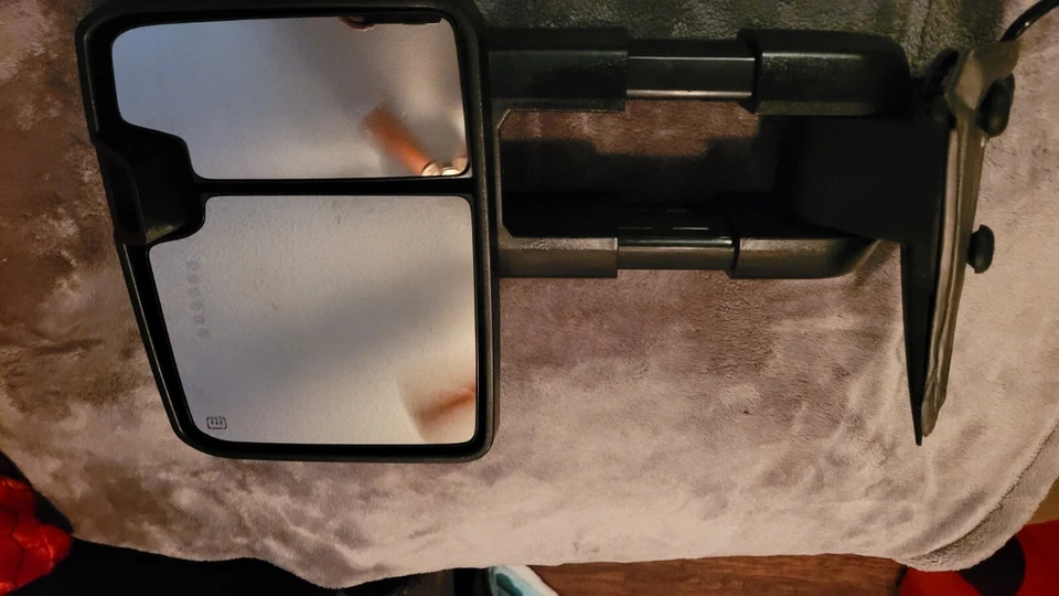 OnePower Heated Backup+Smoke LED Turn Blk Tow Mirror For 03-06 Silverado Sierra - Image 4 of 4