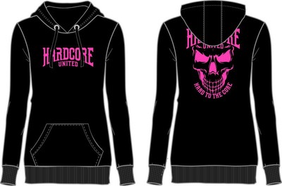 Hardcore United Damen Hoody Bobby Black/Pink 1505