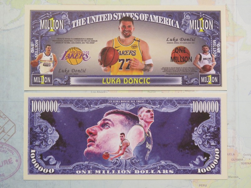 Luka DONCIC: L.A. Lakers BASKETBALL Player ~ $1,000,000 One Million Dollars