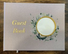 Elegant Guestbook Set with Botanical Theme NEW in Opened Box