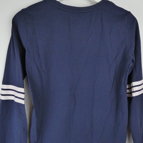 True Religion T Shirt Girls XL (16) Blue Long Sleeve Stars Logo 100% Cotton Tee - Picture 8 of 13