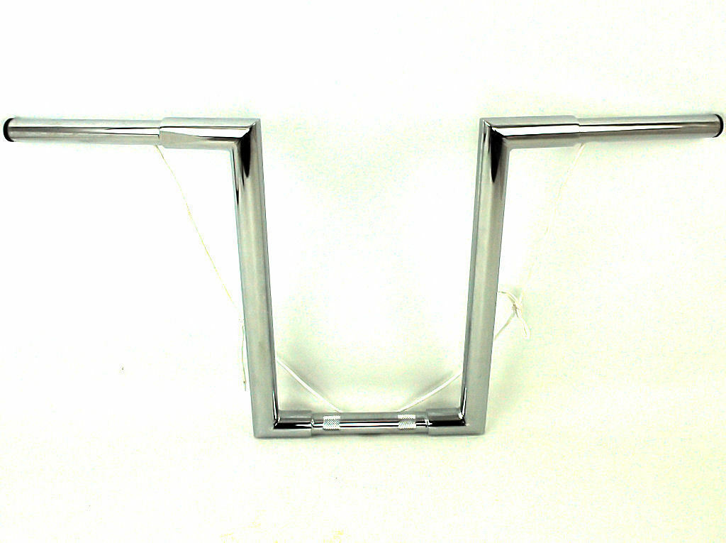 16" 1 1/4" Z Bars Apes Hangers Knurled & Drilled Handlebars Harley