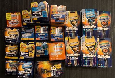 Gillette Fusion Proglide Proshield Power Chill Razor Cartridge Mach 3 You Choose