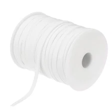 1/4 Inch Double Fold Bias Tape Continuous Bulk Bias Tape White 100 Yards
