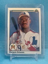 1990 Upper Deck Marquis Grissom #9 Rookie Card RC Montreal Expos. rookie card picture