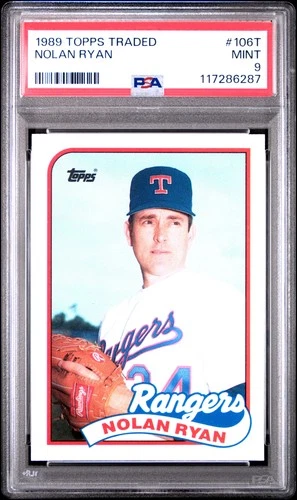 1989 TOPPS TRADED #106T NOLAN RYAN PSA 9