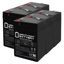 Mighty Max 6 Pack - 6 Volt 6v 4.5ah Rechargeable Deer Game Feeder Battery