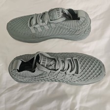 NoBull Green fog Knit Fabric Lace-Up Low Top Athletic Sneakers M-Size7/W-Size8.5