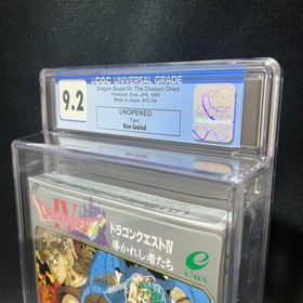 Dragon Quest IV Chapters of the Chosen Famicom NES Sealed CGC 9.2 Graded Japan