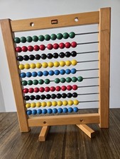Vintage Wooden Abacus Brio Made In Sweden