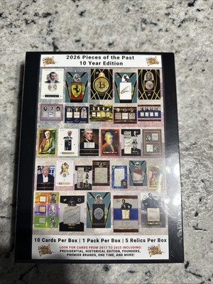 2026 Pieces of the Past 10 Year Edition Box! New Release In stock Factory sealed