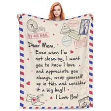 60x50 Mom Throw Blanket, Soft Flannel, Mothers Day, Birthday Gift, Couch