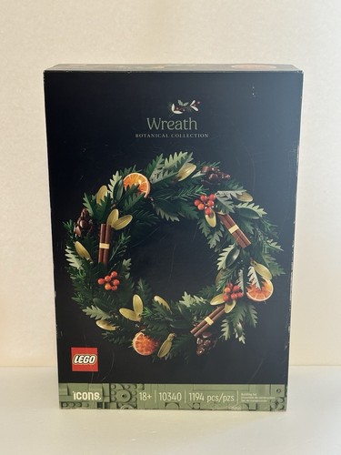 LEGO (10340) Icons Wreath Botanical Collection 1194 Teile BRANDNEU VERSIEGELT!