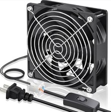 120mm x 38mm AC Cooling Fan 220V 110V Dual Ball Bearing 0.60A