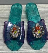 Disney Princess Ariel Little Mermaid Jelly Dress Up Shoes Girls Glitter Purple