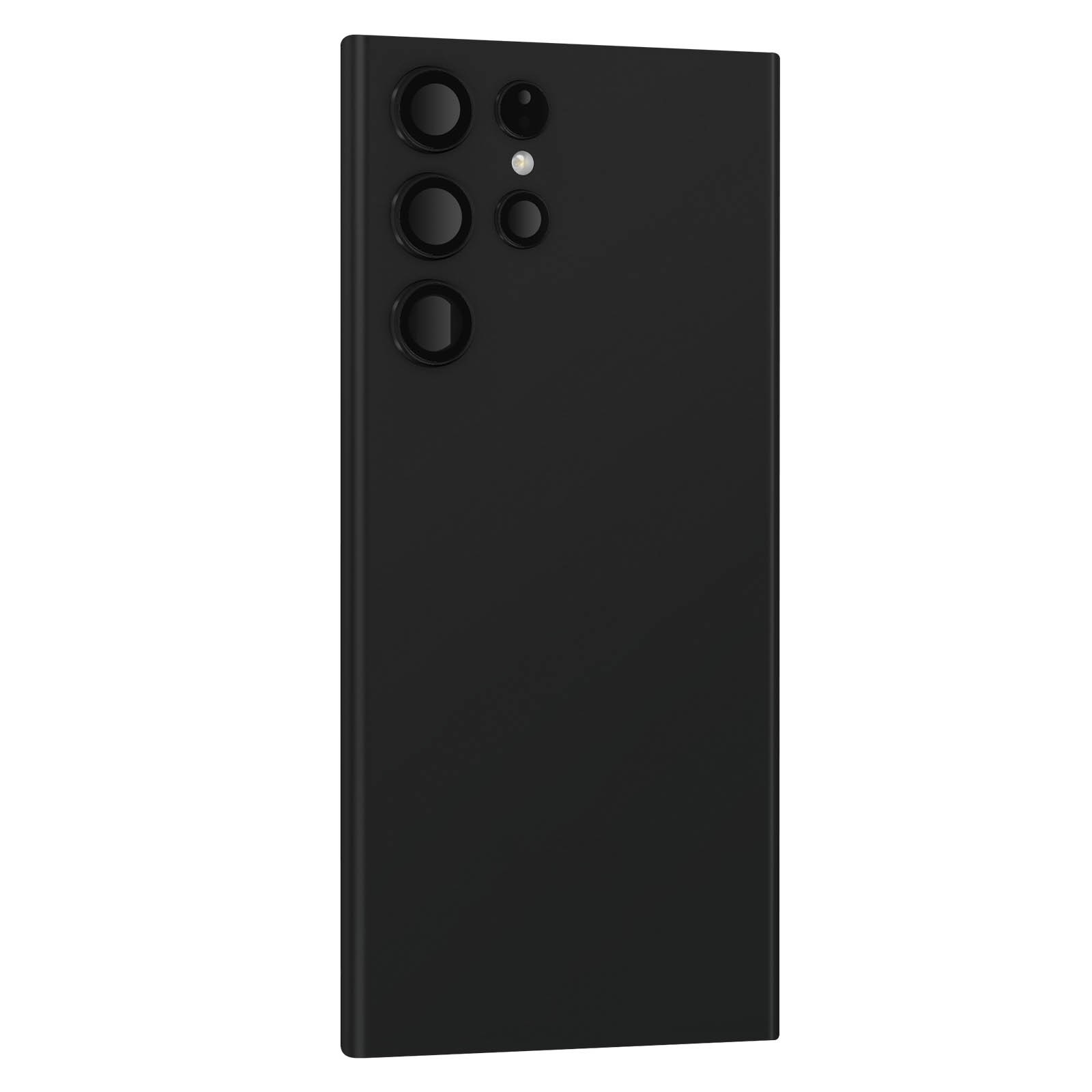 Vitre arrière pour Galaxy S22 Ultra avec adhésif Clappio noir graphite