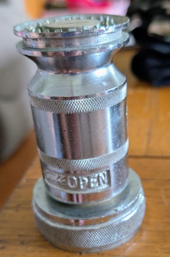 Chrome Fire Nozzle 4 3/8" Long 2" Connection