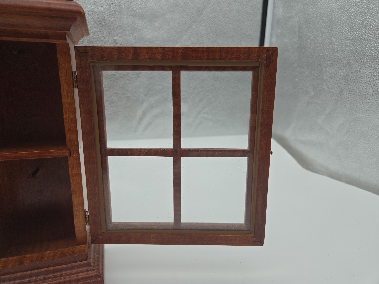 Small Wooden Trinket Curio Cabinet 