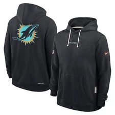 Miami Dolphins Nike Rivalries Collection Sideline Standard Issue Dri-FIT Hoodie